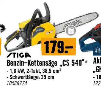 Hornbach Benzin-Kettensäge „CS 540 Angebot