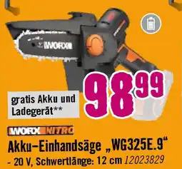 Hornbach Akku-Einhandsäge „WG325E.9 Angebot