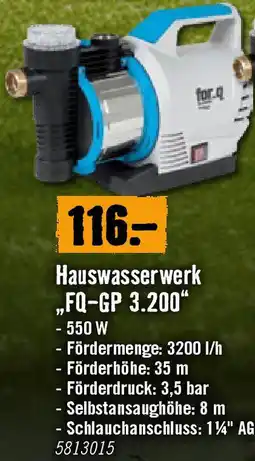 Hornbach Hauswasserwerk „FQ-GP 3.200" Angebot