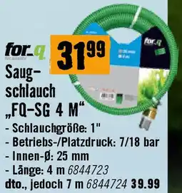 Hornbach Saug- schlauch „FQ-SG 4 M Angebot