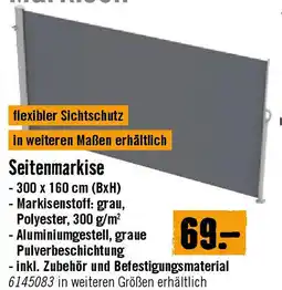 Hornbach Seitenmarkise Angebot