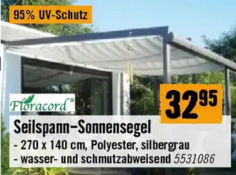 Hornbach Seilspann-Sonnensegel Angebot