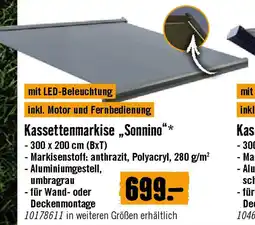 Hornbach Kassettenmarkise „Sonnino Angebot