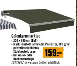 Hornbach Gelenkarmmarkise Angebot