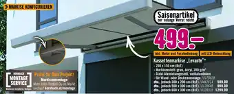Hornbach Kassettenmarkise „Levante Angebot