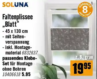 Hornbach Faltenplissee „Blatt Angebot