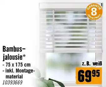 Hornbach Bambus- jalousie Angebot