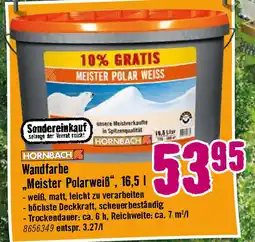 Hornbach Wandfarbe „Meister Polarweiß Angebot