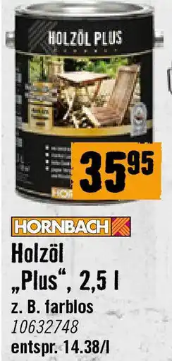 Hornbach Holzöl „Plus Angebot