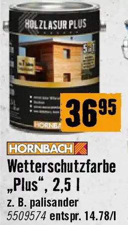 Hornbach Wetterschutzfarbe „Plus Angebot