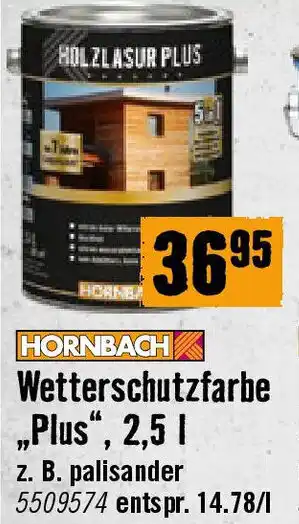 Hornbach Wetterschutzfarbe „Plus Angebot