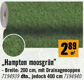 Hornbach Hampton moosgrün Angebot