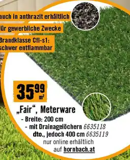 Hornbach „Fair“, Meterware Angebot