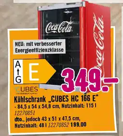 Hornbach Kühlschrank,,CUBES HC 166 E Angebot