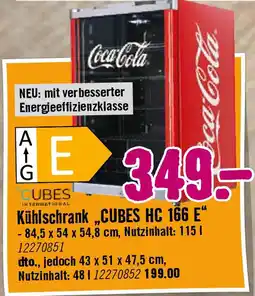 Hornbach Kühlschrank,,CUBES HC 166 E Angebot