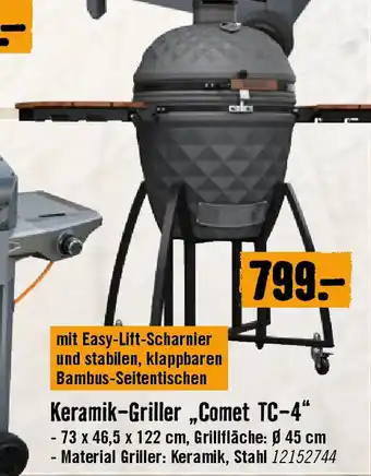 Hornbach Keramik-Griller „Comet TC-4 Angebot
