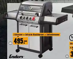 Hornbach Gasgrill 3 Brenner+Infrarotbrenner+Seitenbrenner Angebot
