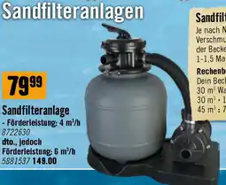 Hornbach Sandfilteranlage Angebot