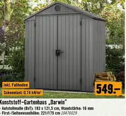 Hornbach Kunststoff-Gartenhaus „Darwin Angebot