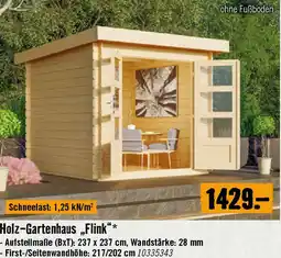Hornbach Holz-Gartenhaus „Flink Angebot
