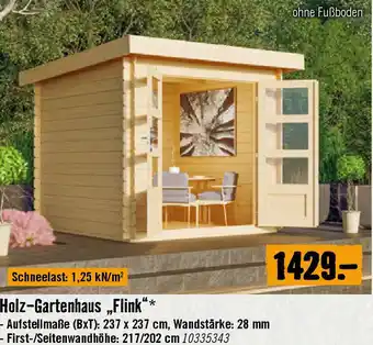 Hornbach Holz-Gartenhaus „Flink Angebot