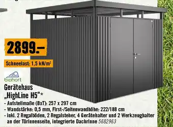 Hornbach Gerätehaus Angebot