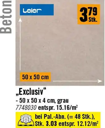 Hornbach Beton „Exclusiv Angebot