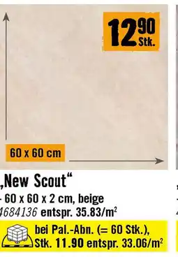 Hornbach Feinsteinzeug „New Scout Angebot