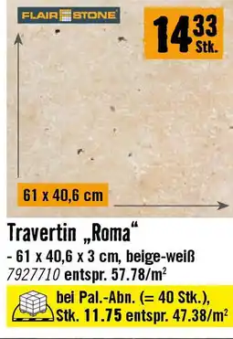 Hornbach Naturstein Travertin „Roma Angebot