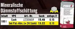 Hornbach Mineralische Dämmstoffschüttung Angebot
