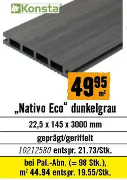 Hornbach „Nativo Eco" dunkelgrau Angebot