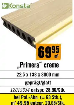Hornbach „Primera“ creme Angebot