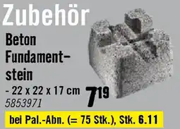 Hornbach Zubehör Beton Fundament- stein Angebot