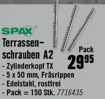 Hornbach Terrassen- schrauben A2 Angebot
