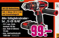 Hornbach Akku-schlagbohrschrauber- set „te-cd 18/48 Angebot