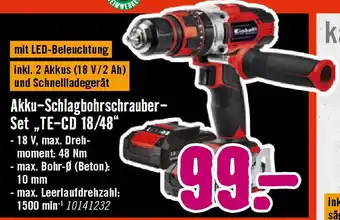 Hornbach Akku-schlagbohrschrauber- set „te-cd 18/48 Angebot