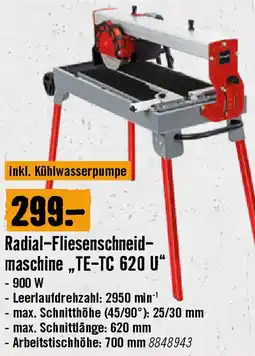 Hornbach Radial-Fliesenschneid- maschine TE-TC 620 U Angebot