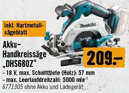 Hornbach Akku- Handkreissäge „DHS680Z Angebot