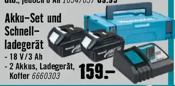 Hornbach Akku-Set und Schnell- ladegerät Angebot