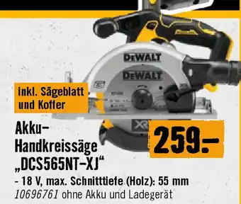 Hornbach Akku- Handkreissäge „DCS565NT-XJ Angebot