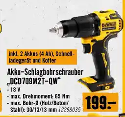 Hornbach Akku-Schlagbohrschrauber „DCD709M2T-QW Angebot
