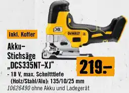 Hornbach Akku- Stichsäge „DCS335NT-XJ Angebot
