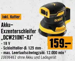 Hornbach Akku- Exzenterschleifer „DCW210NT-XJ Angebot