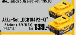 Hornbach Akku-Set „DCB184P2-XJ Angebot