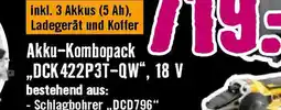 Hornbach Akku-Kombopack ,,DCK 422P3T-QW Angebot