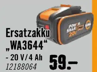 Hornbach Ersatzakku ..WA3644 Angebot