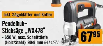Hornbach Pendelhub- Stichsäge „WX478 Angebot