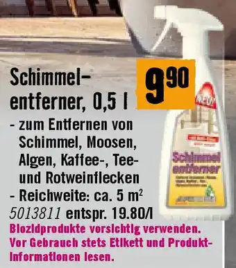 Hornbach Schimmel entferner Angebot