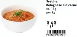 Eurogast Grissemann Systine Bolognese sin carne Angebot