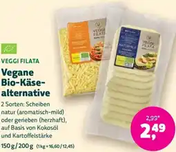 Denn's Biomarkt Vegane Bio-Käse- alternative Angebot